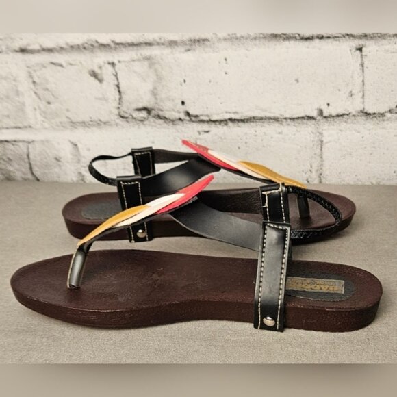 Badong Colorful Feather Sandals - Picture 5 of 11